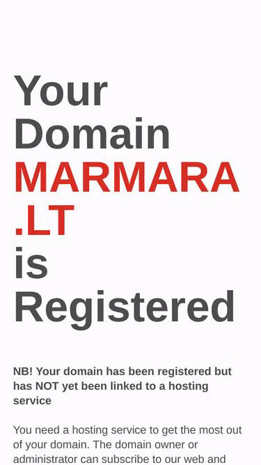 Screenshot of marmara.lt