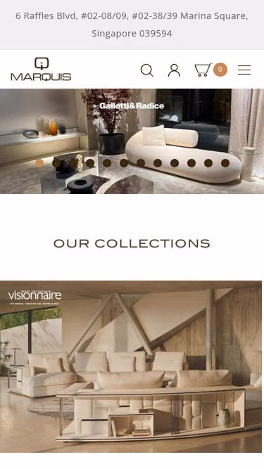 Screenshot of marquis.com.sg
