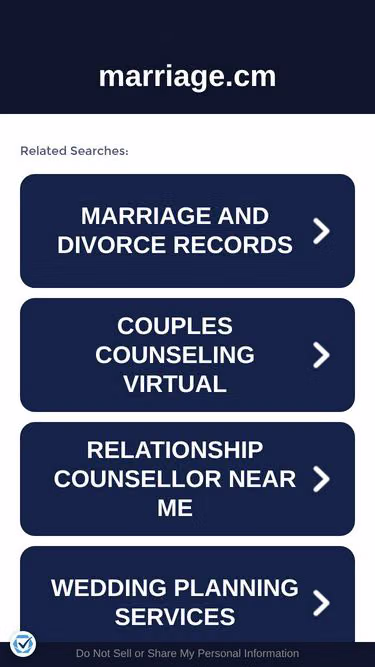 Screenshot of marriage.cm