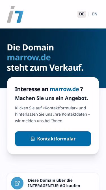 Screenshot of marrow.de