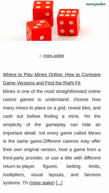 Screenshot of mars.poker