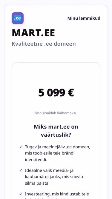 Screenshot of mart.ee