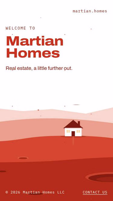 Screenshot of martian.homes