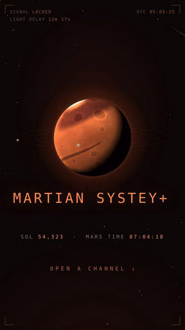 Screenshot of martian.systems