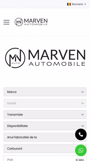 Screenshot of marven.ro