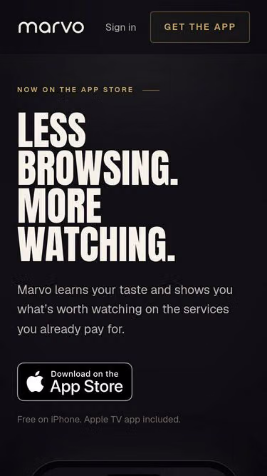Screenshot of marvo.app