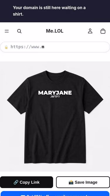 Screenshot of maryjane.wtf