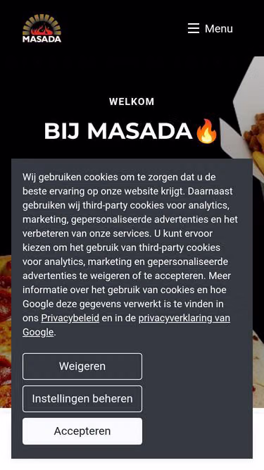 Screenshot of masada.nl
