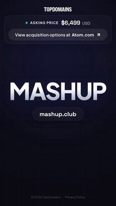 Screenshot of mashup.club