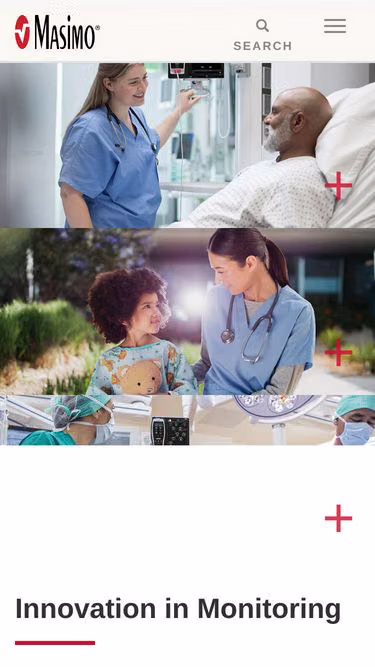 Screenshot of masimo.ch