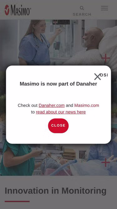 Screenshot of masimo.kr
