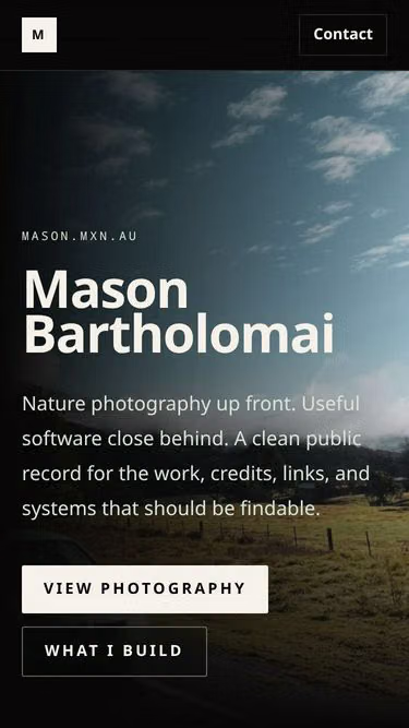 Screenshot of maso.au