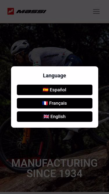 Screenshot of massi.bike