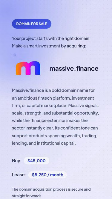 Screenshot of massive.finance