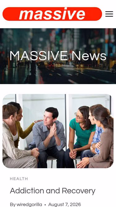 Screenshot of massive.news