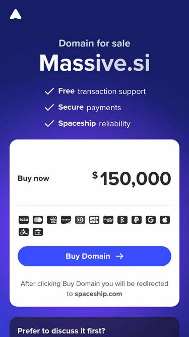 Screenshot of massive.si