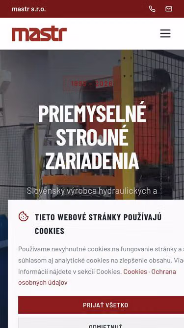Screenshot of mastr.sk