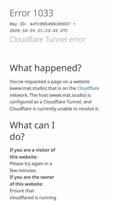 Screenshot of mat.studio