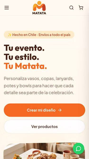 Screenshot of matata.cl