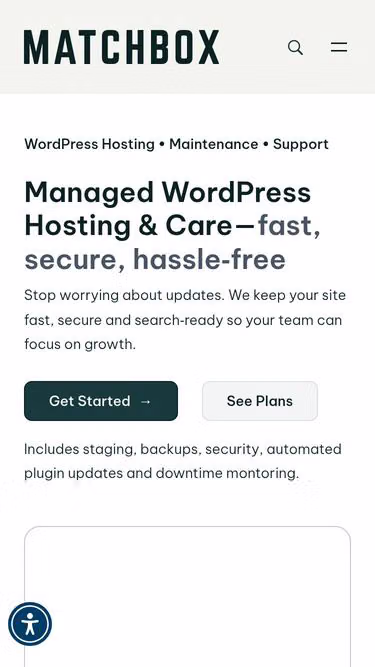 Screenshot of matchbox.host