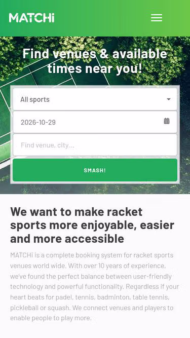 Screenshot of matchi.nu