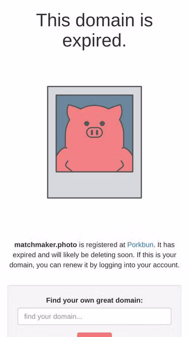 Screenshot of matchmaker.photo
