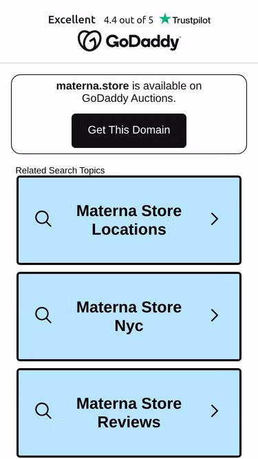 Screenshot of materna.store