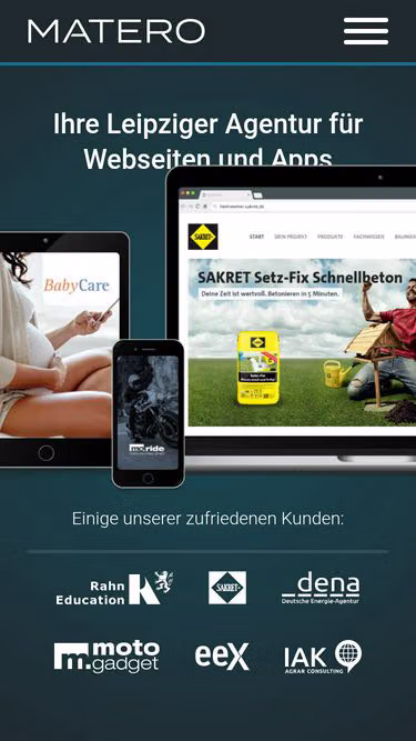 Screenshot of matero.de