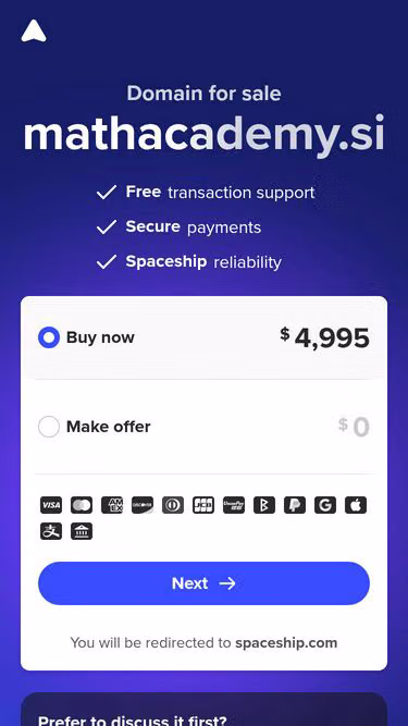 Screenshot of mathacademy.si