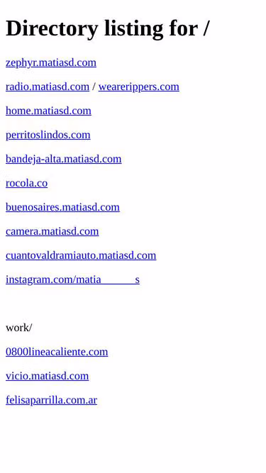 Screenshot of matias.lol