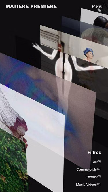 Screenshot of matierepremiere.studio