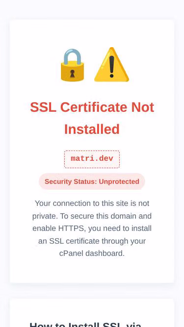 Screenshot of matri.dev