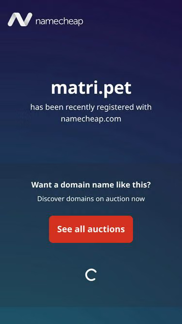 Screenshot of matri.pet