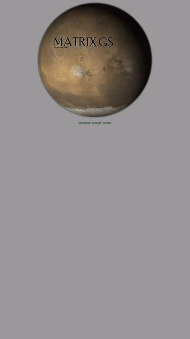 Screenshot of matrix.gs