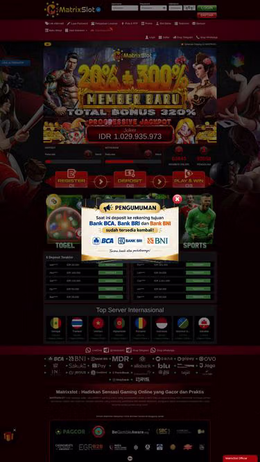 Screenshot of matrixslot.homes