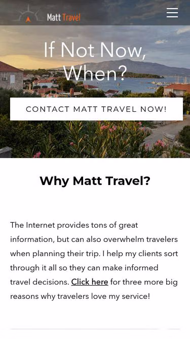 Screenshot of matt.travel