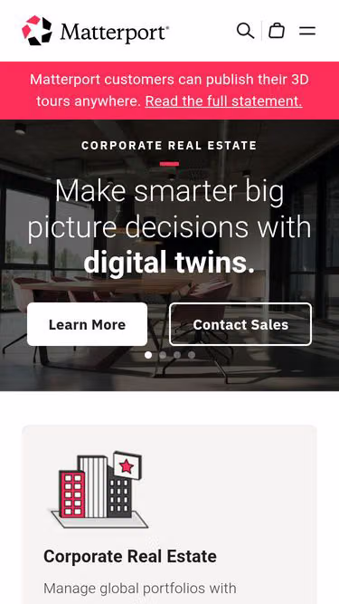 Screenshot of matterport.ai