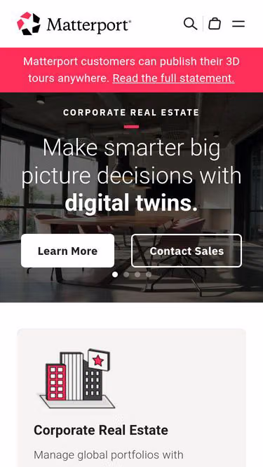 Screenshot of matterport.software