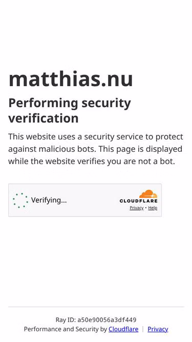 Screenshot of matthias.nu