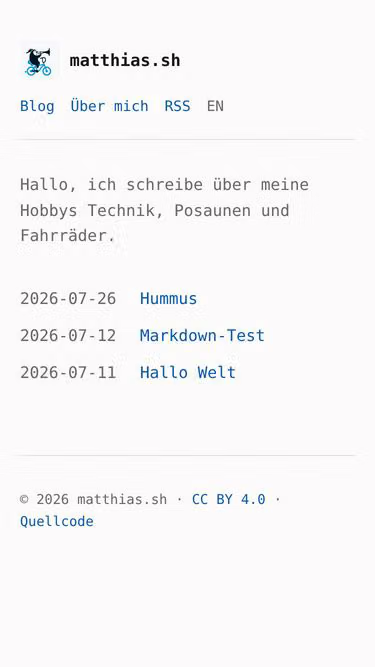 Screenshot of matthias.sh