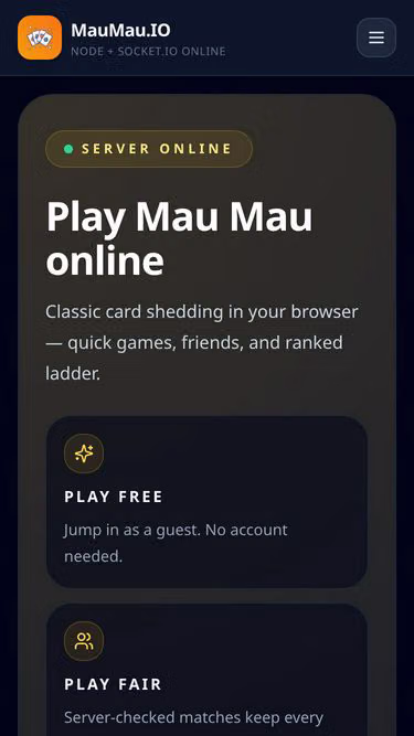 Screenshot of maumau.io