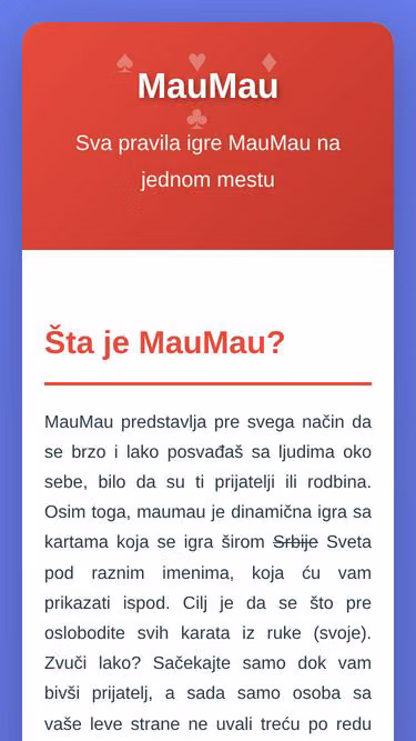 Screenshot of maumau.rs