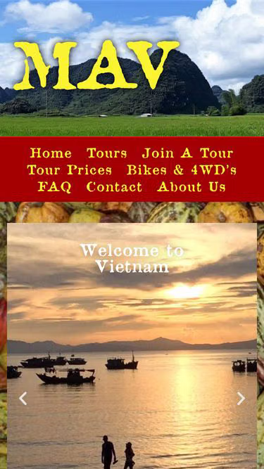 Screenshot of mav.tours