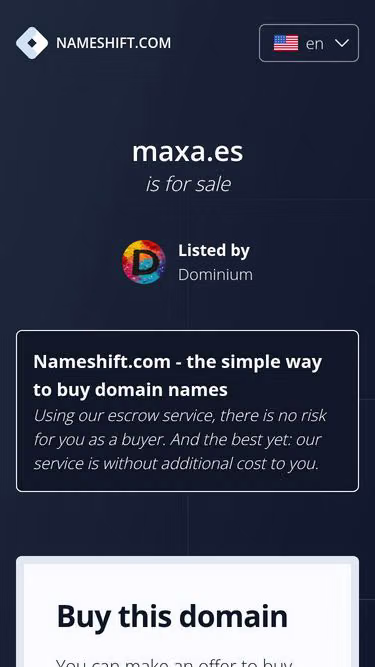 Screenshot of maxa.es