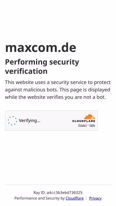 Screenshot of maxcom.de