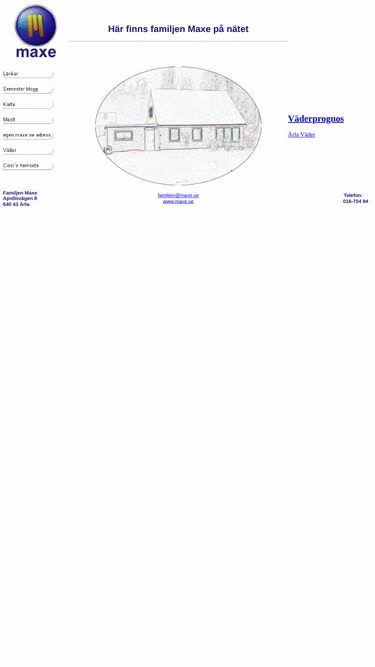 Screenshot of maxe.se