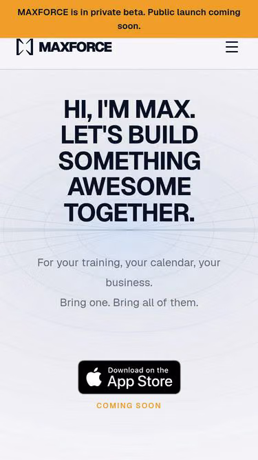 Screenshot of maxforce.ai