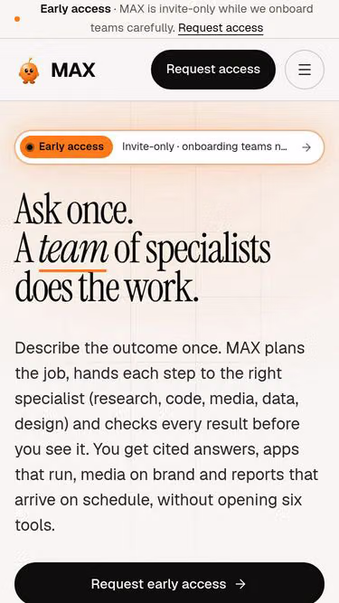 Screenshot of maxforce.dev