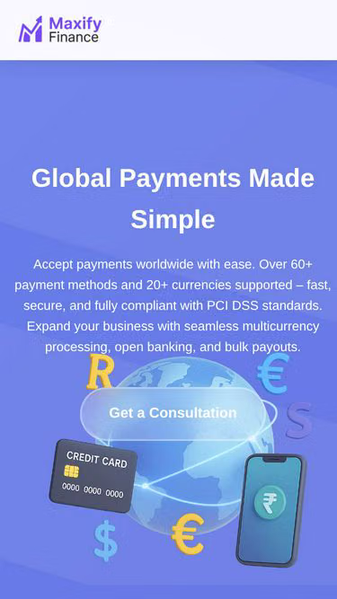 Screenshot of maxify.finance