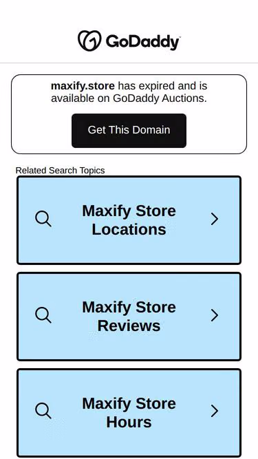 Screenshot of maxify.store